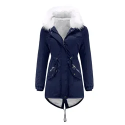 Fur Parka Women Long Coats With Fur Hoods