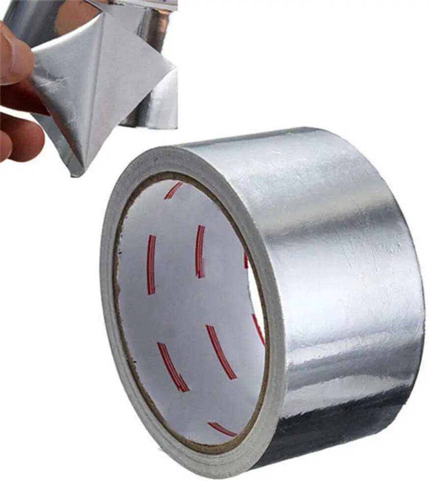 Aluminium tape 25mm x 3mm Foil Adhesive Duct Tape Rolls for HVAC Repair, Ducts, Insulation, Dryers, Jewellery Making & Craft