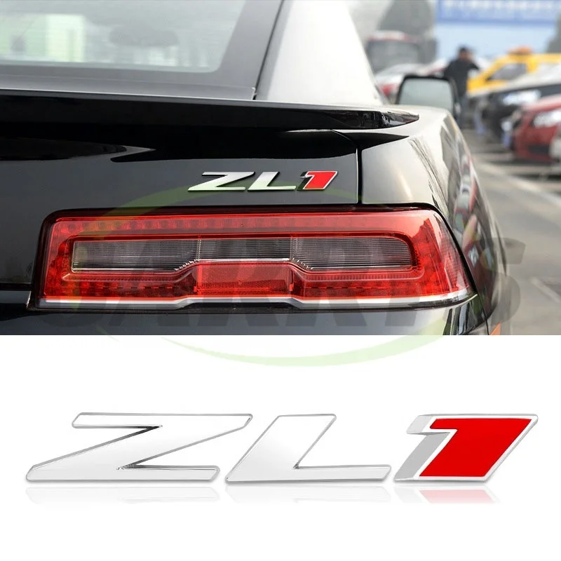New Metal ZL1 Trunk Badge Emblem Rear Hood Nameplate Sticker For Chevy Camaro