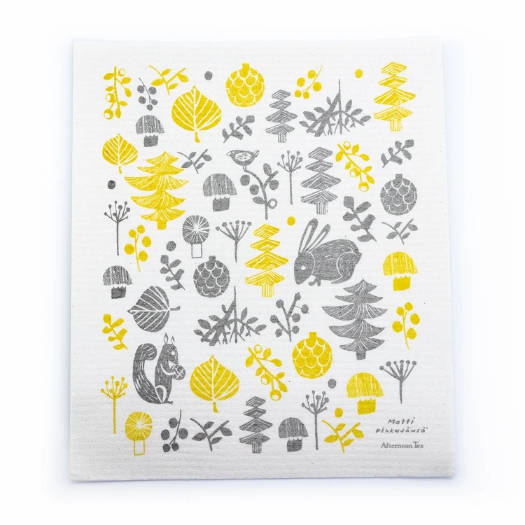 Eco-Friendly colorful Wood Pulp dish cloth Cellulose dishcloth cotton