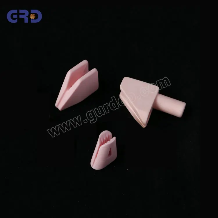 Pink alumina ceramic nozzle for textile spare parts