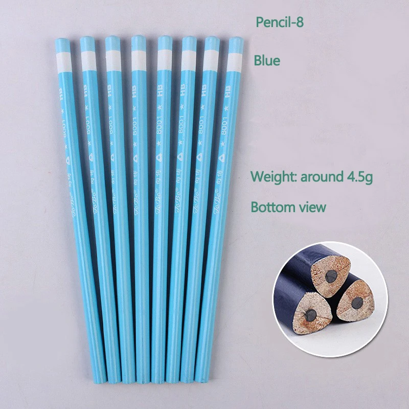 Wooden Pencil Hb Colored Pencil Three Corner Or Round Shape Sketch Pencil