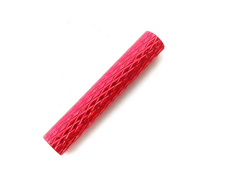 
M2 M3 M4 M5knurled Red Black gold anodized female female standoffs 