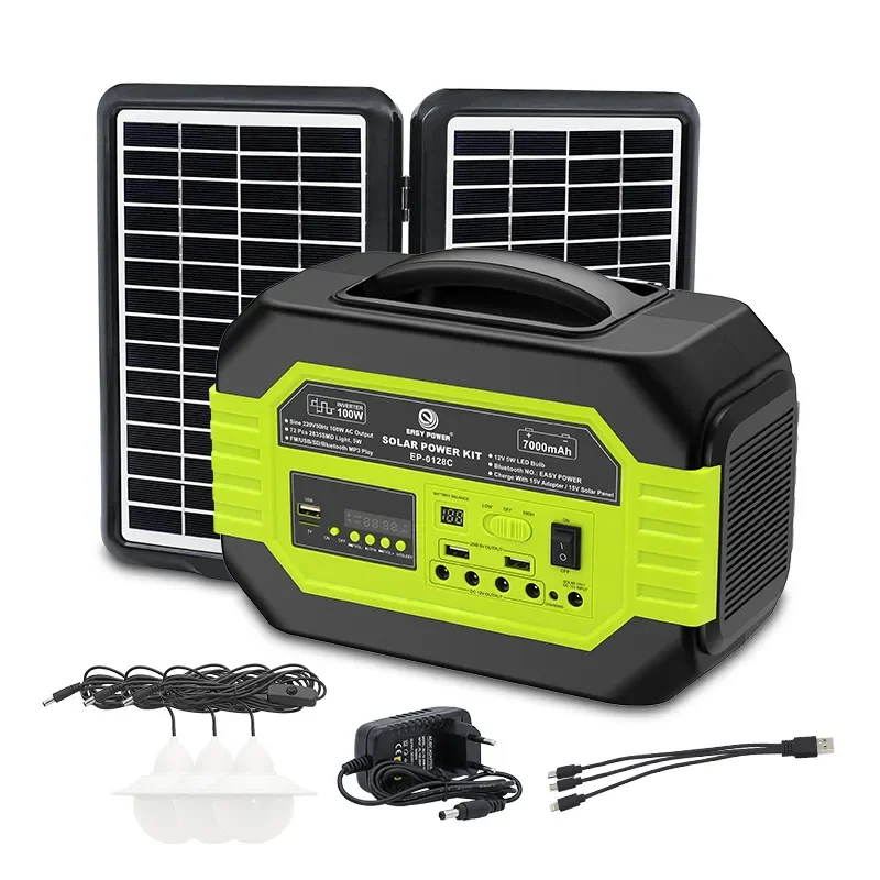 off grid solar systems 100 watt 1000 watt 1500 w solar generator solar energy system home