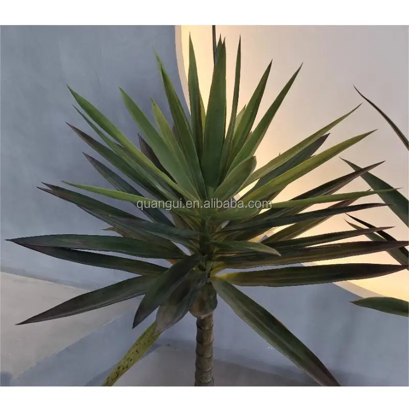 UV Artificial sisal hemp plant small bonsai Indoor home artificial decoration sisalana agave tree