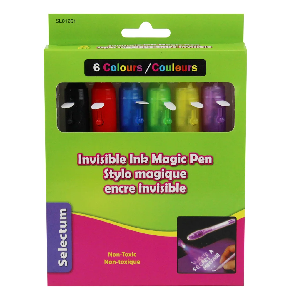 Magic  Secret Message Disappearing Ink Invisible Ink Pens  with UV Light