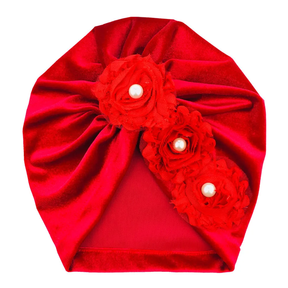 Wholesale big bow knot waffle fabric baby turban headband for mother and me baby fall hats hair accessories