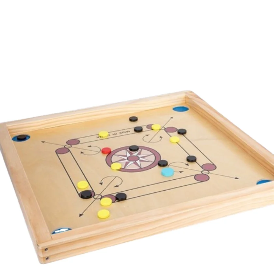 Hot Sale Factory wholesale morden black carrom board desktop MDF carrom board game intellectual board game for children
