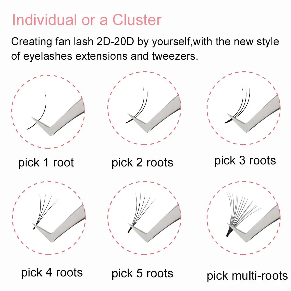 Quewel Lash Wholesale Easy Fan Eyelash Extension Private Label Eyelash Extension Easy Fan Volume Fans