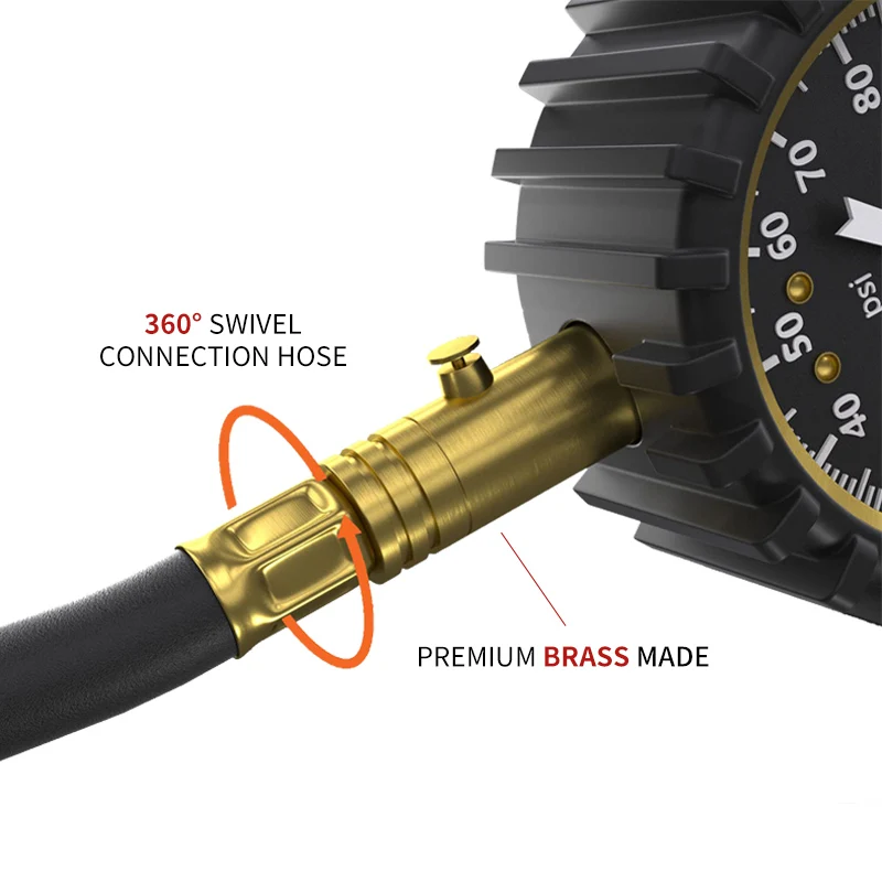 Mini Car Emergency Tool Emergency Vehicle Tools Double Capacity Unit Tire Pressure Gauge