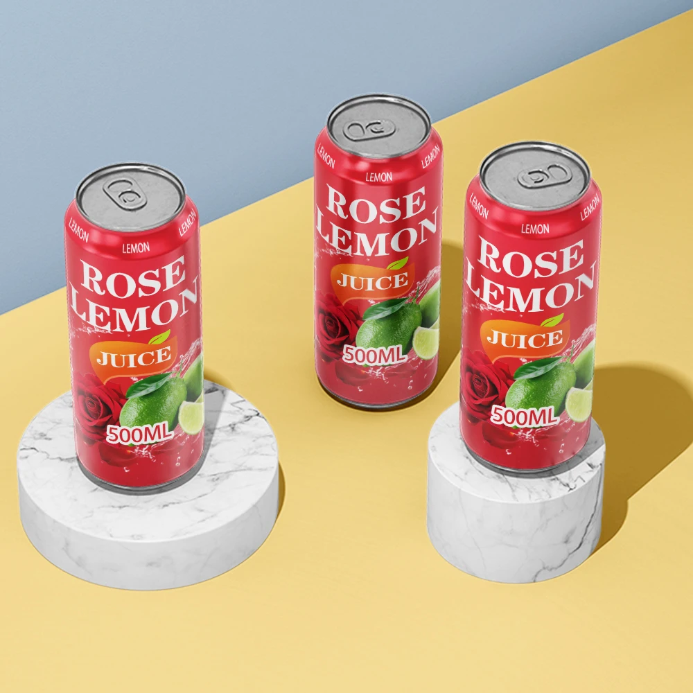 Wholesale Customized 330ml 33cl Sparkling Fruit Drink Canned Carbonated Soda Fruit Flavor Beverage for Sale