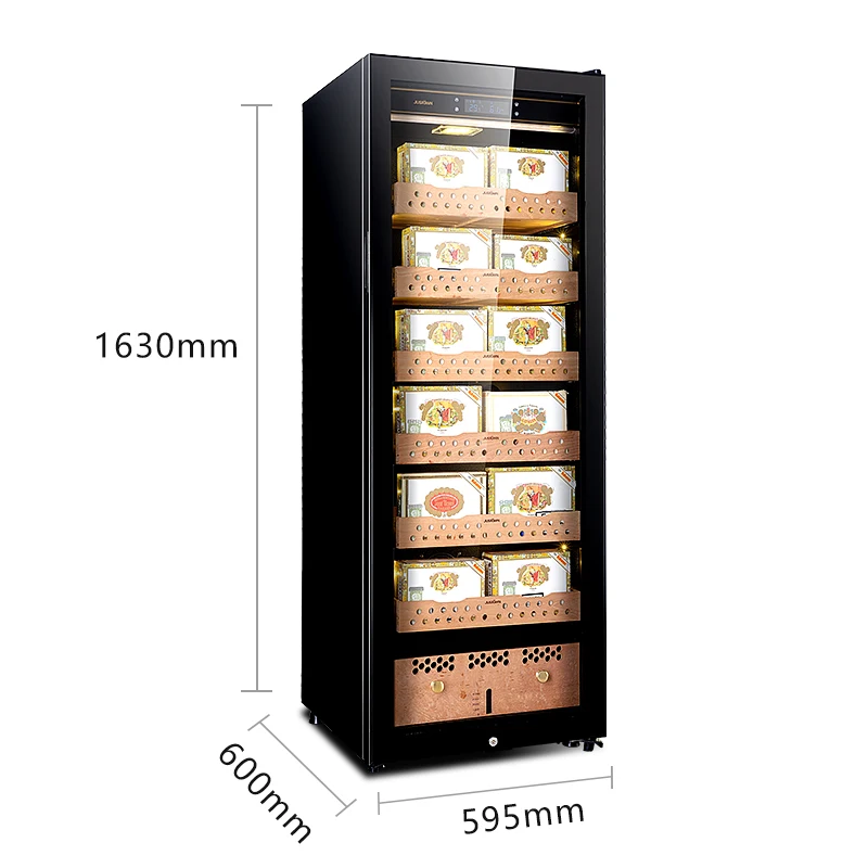 
insulation Electric Accesories High Humidifying Cooling Compressor No Frost Spain Cedar Wooden Cigar Humidor Cooler Cabinet 