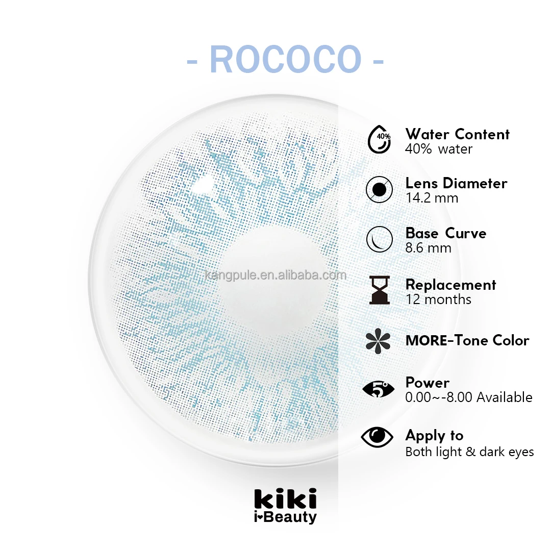 wholesale Yearly Natural  KiKi Beauty Hidrocor Color Contacts Circle Color Eye Contact Lenses Colored Contact Lenses