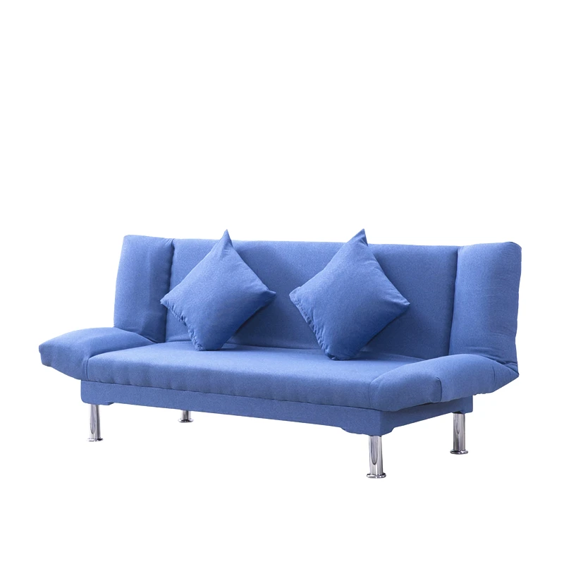 Simple folding sofa cheap sofa bed fabric fabric factory direct sales