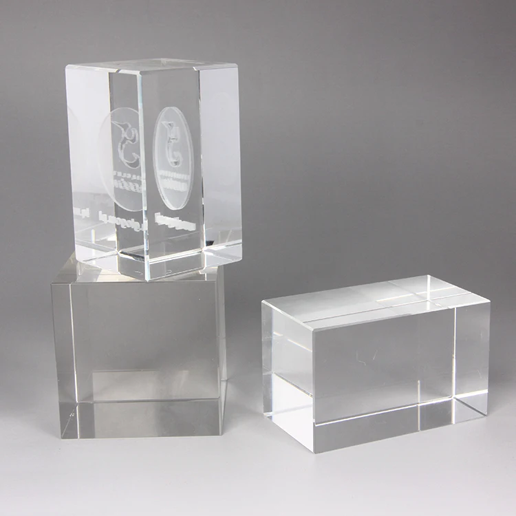 3D Laser Crystal glass Cube Modle 3D Laser Figure for decoration gift or souvenir
