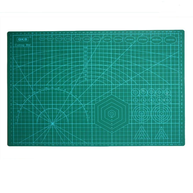 Custom Printing Size Self Healing Cutting Mat A3 Double Sided DIY Craft Green PVC Cutting Mat 45*60