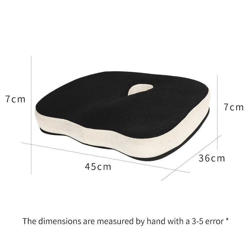 Eco-Friendly Memory Foam Seat Chair Cushion Support Pad Coccyx Sciatica Back Pain Relief 3D mesh breathable Memory Foam Cushion