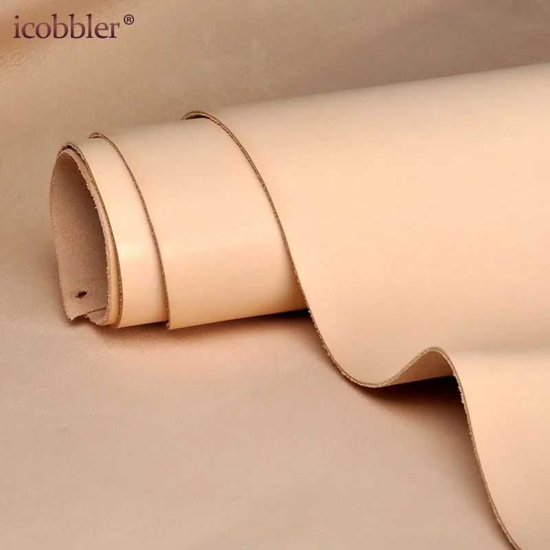 Vegetable Tanned Cowhide Material Fabric Piece, Real Leather For Furniture DIY Art Craft Sewing Accessory Genuine-Leather-Fabric