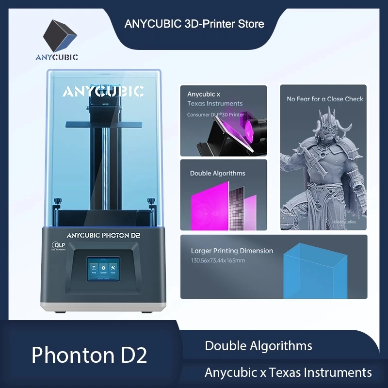 Anycubic Photon D2 Screen Dlp Machine 3d printer for jewelry dental
