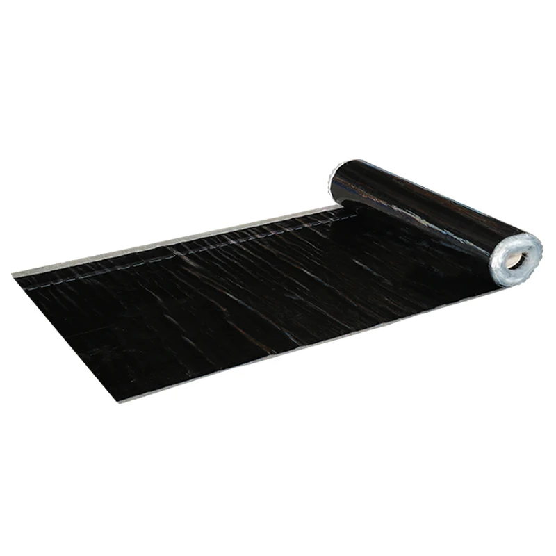 1.2mm Self Adhesive Polymer Modified Asphalt Waterproofing Membrane Bitumen Waterproof Pe Pet Film Fine Sand Isolation Fabric