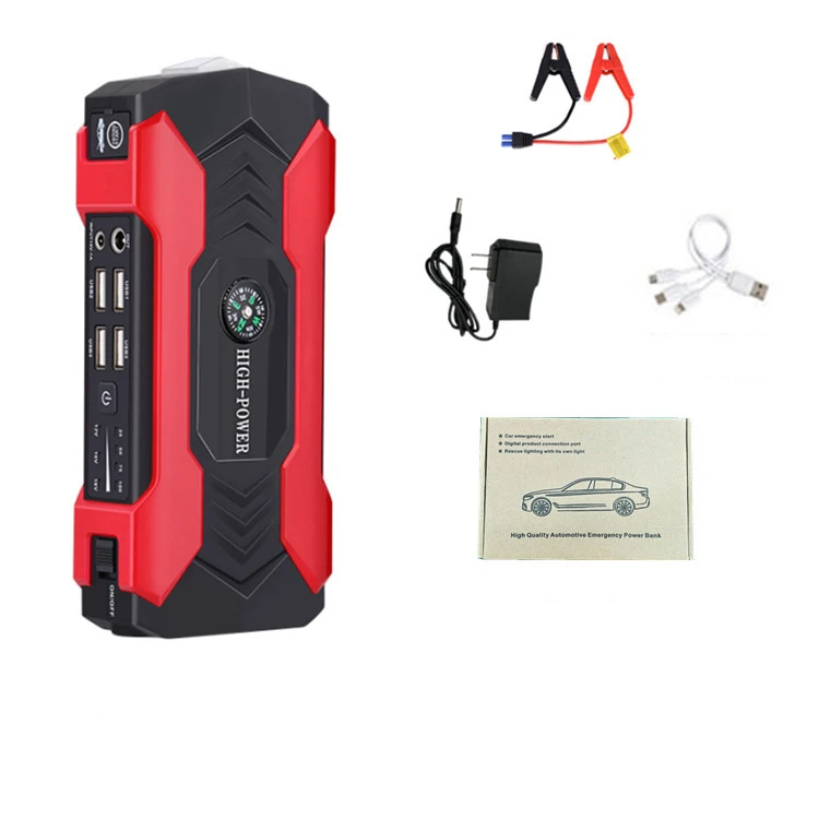 12v portable car power bank jumper box High capacity battery pack booster Peak 600 amp jumpstarter car jump starter