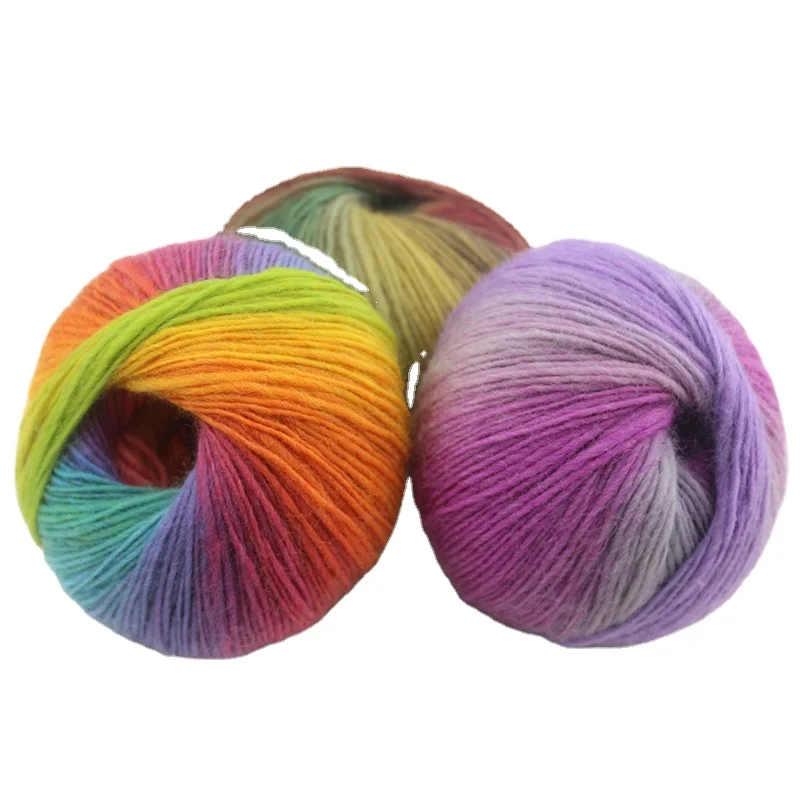 Popular New 100% Wool Natural Yarn Fancy Laine Roving Yarn For Hand Knitting