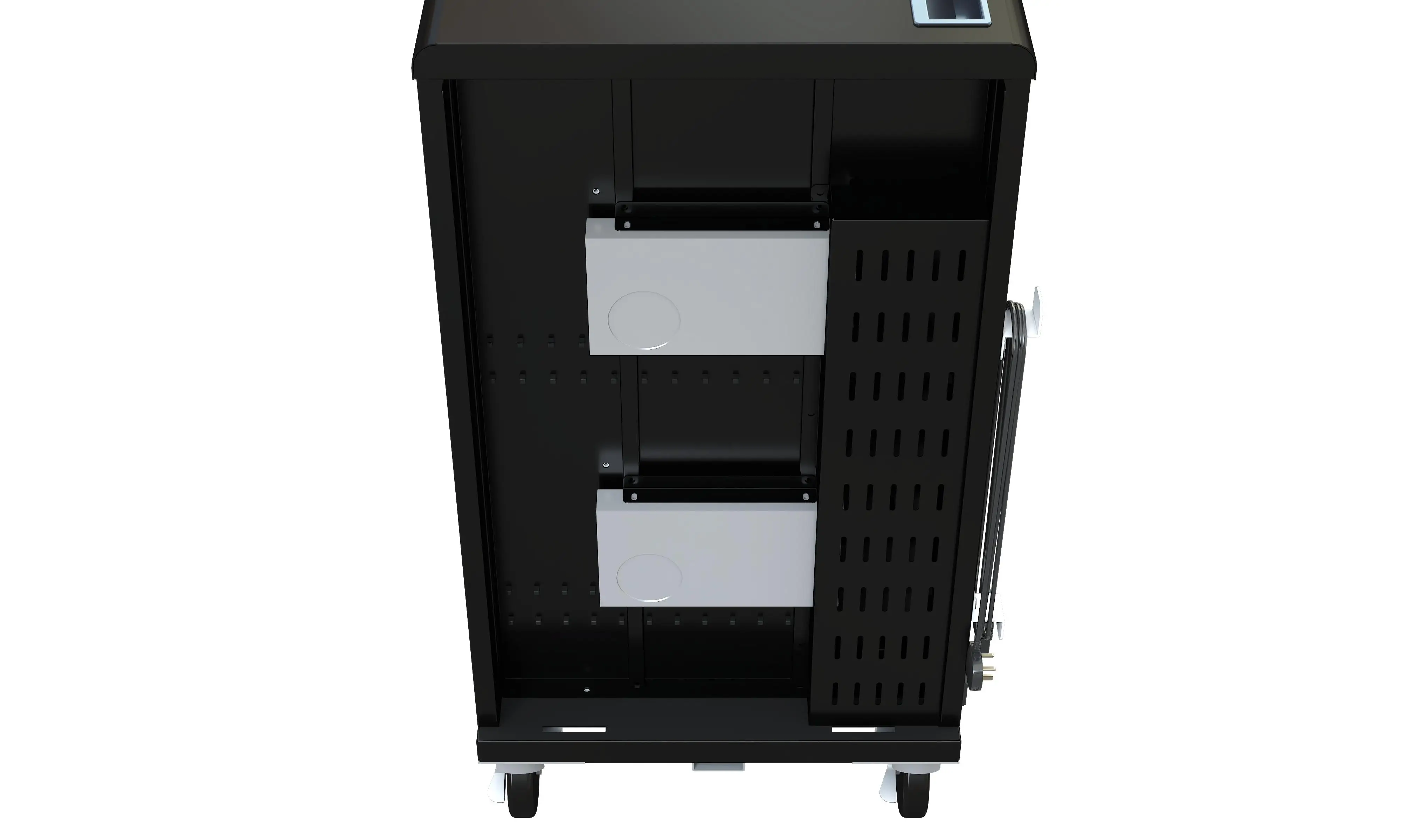 USB-c fast Charging Cart 30 bays TYPE C school Tablets ipad charging Cabinet smart classroom tablet charging station