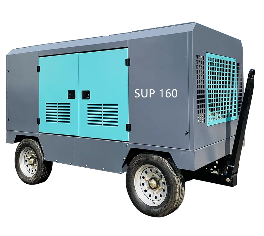 China factory direct supply 118KW 13bar diesel compressor diesel rotary screw compressor air compressor diesel portable