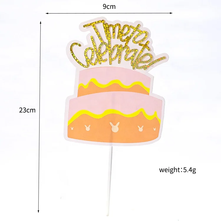New hot fashion paper cake topper birthday party cake topper cartoon gift balloon hot air balloon cake toppers