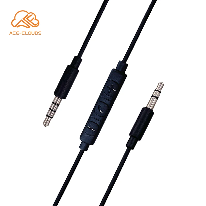3.5mm jack Audio Cable with Mic and Volume Control for Gaming Headphones Headsets with Xbox P4P Replacement Cord