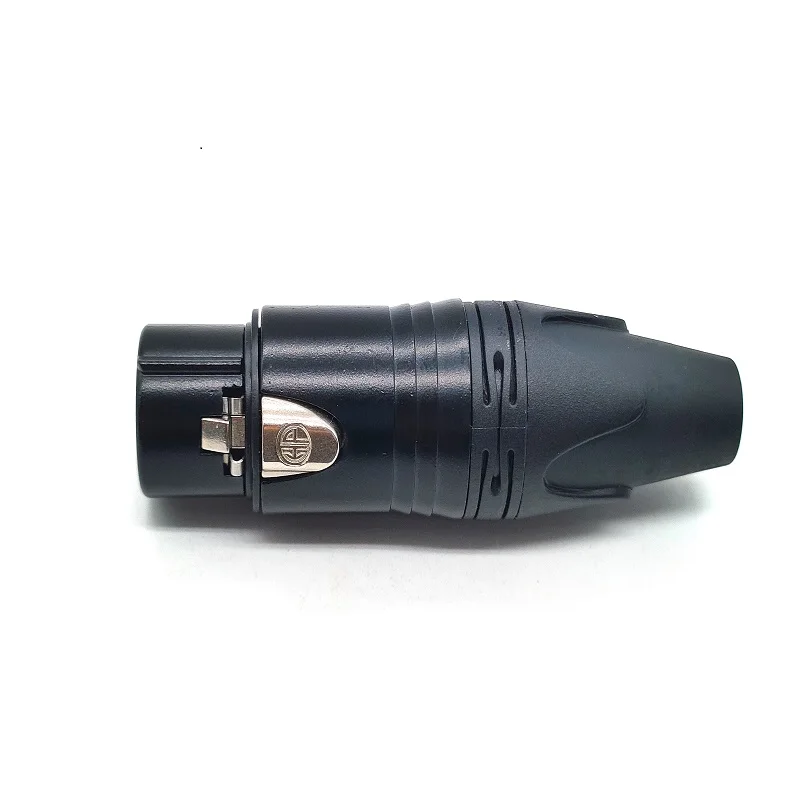 Black  4 Pin Female XLR Connector