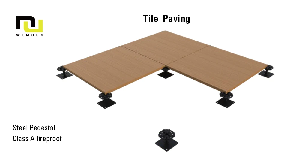 Chinese Black Metal Stainless Steel Pedestal Outdoor Tile Raised Floor Adjustment Pedest