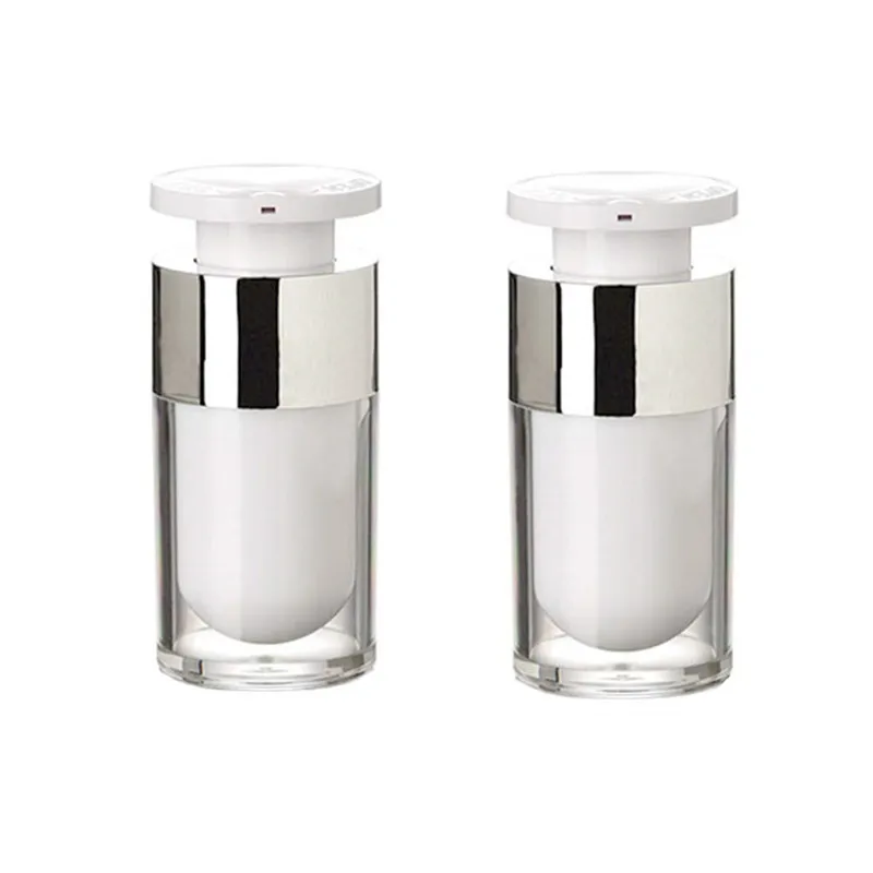 factory Hot selling Chinese factory luxury white airless pump empty cosmetic bottles and jars