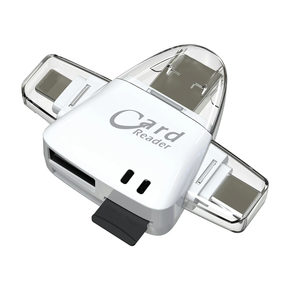 Hot selling USB 2.0 3 in 1 micro usb otg card reader Compatible-SD TF multi card reader writer R18 for mobile phone tablet