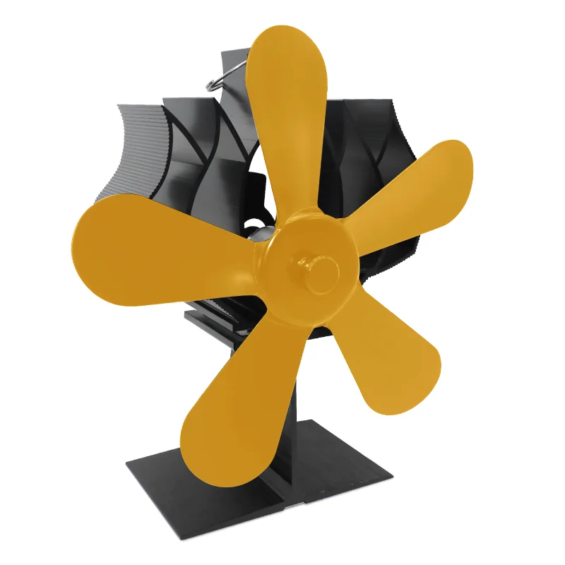 2022 New stove fan Quiet Heat Powered 5 Blade For Wood Log Fire Burner Ecofan
