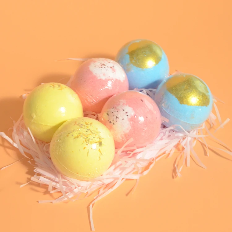 
6 pack Bath Salt Ball Set With Essential Oil&Shea Butter For Skin Moisturizing Natural Bath Bombs Gift Set 