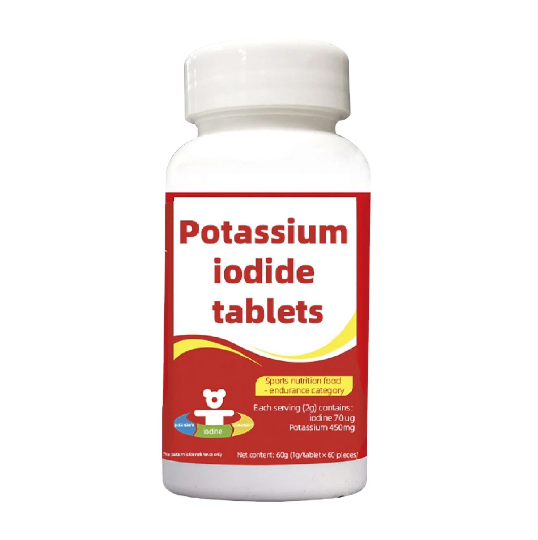 Ta Private Label Potassium Lodide blet Nuclear Radiation Protection Potassium Supplement Tablet Supplier Health Care Extend life