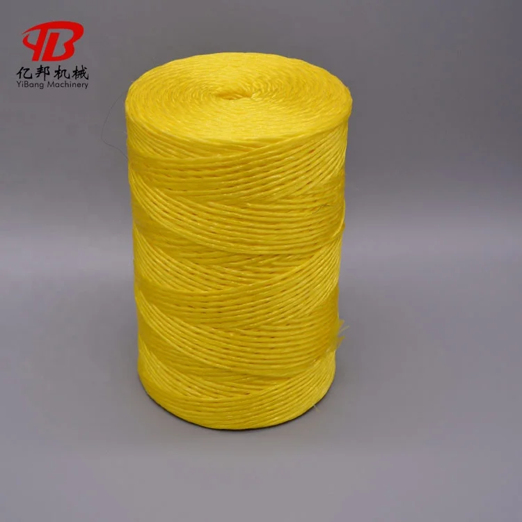 PP raffia binding rope twisting and winding machine