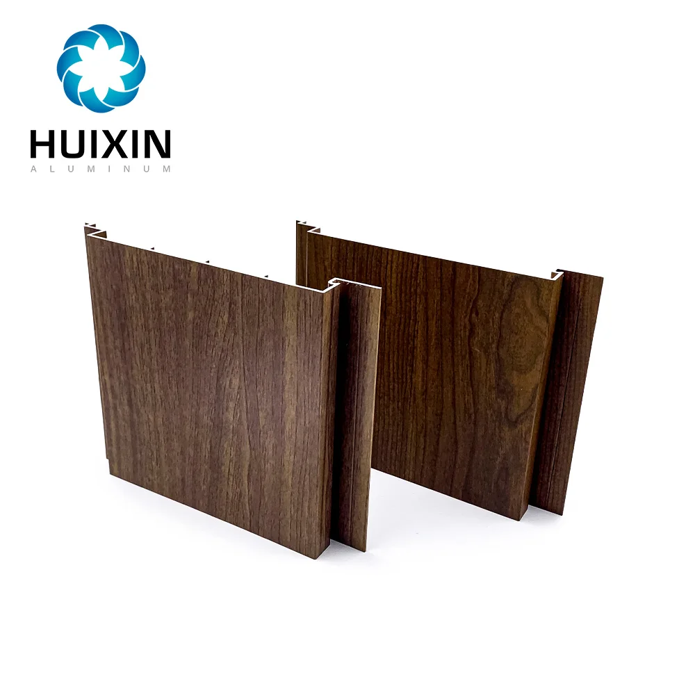 Wooden Grain Linear Baffle Ceiling Decorative Metal Aluminum Strip Ceiling Tiles