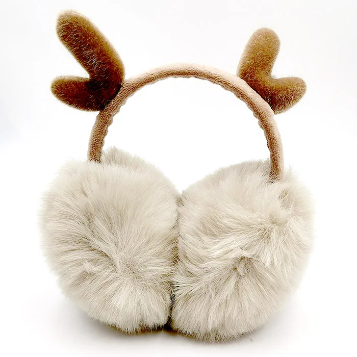 Модные наушники, аксессуары для волос, повязка на голову с ушками, пушистый обруч с помпонами, красивый обруч на голову, зимний искусственный мех, OEM ODM наушники
