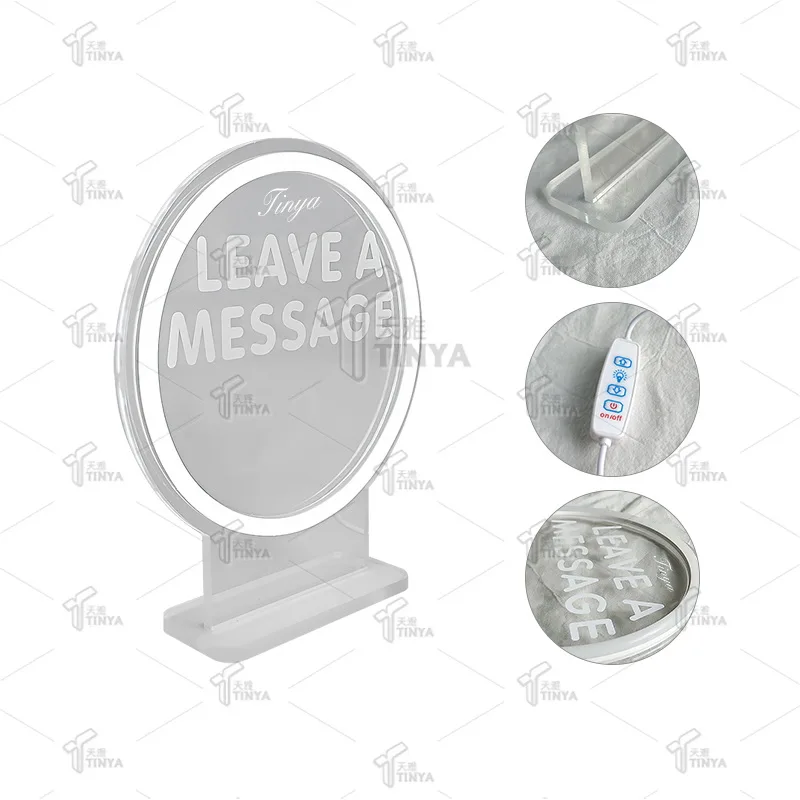 Fast Delivery Decoracion Acrylic Neon Light Sign Custom Logo Custom Led Neon Sign For Party Leave a message for kids