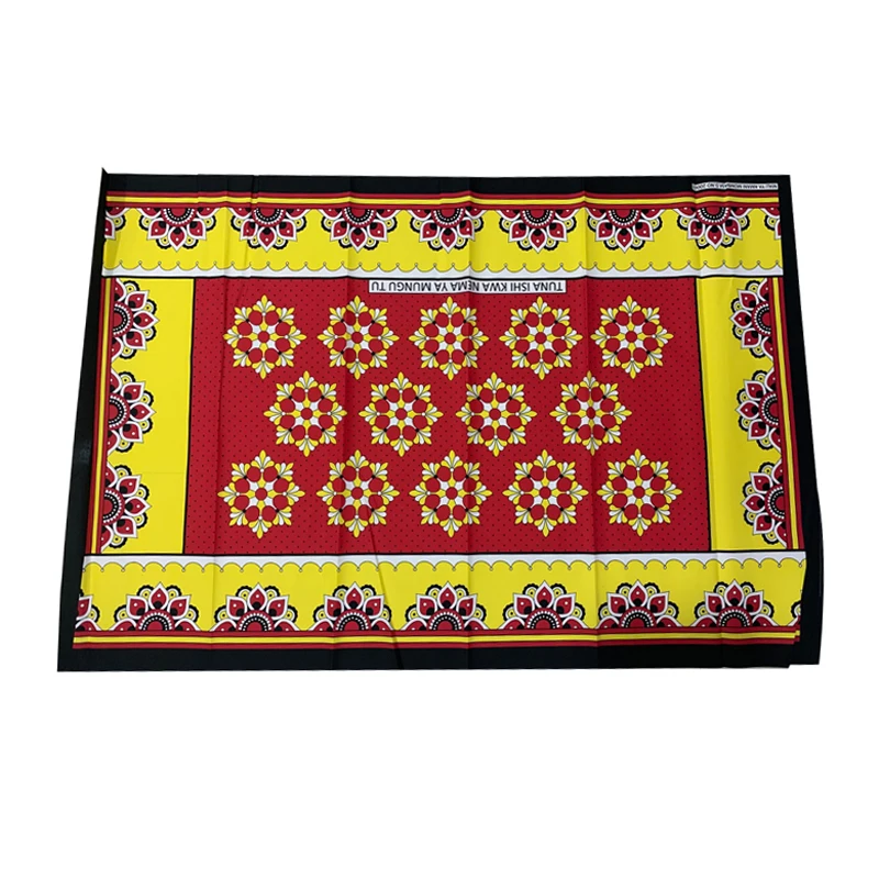 100% polyester African traditional fabric khanga fabric