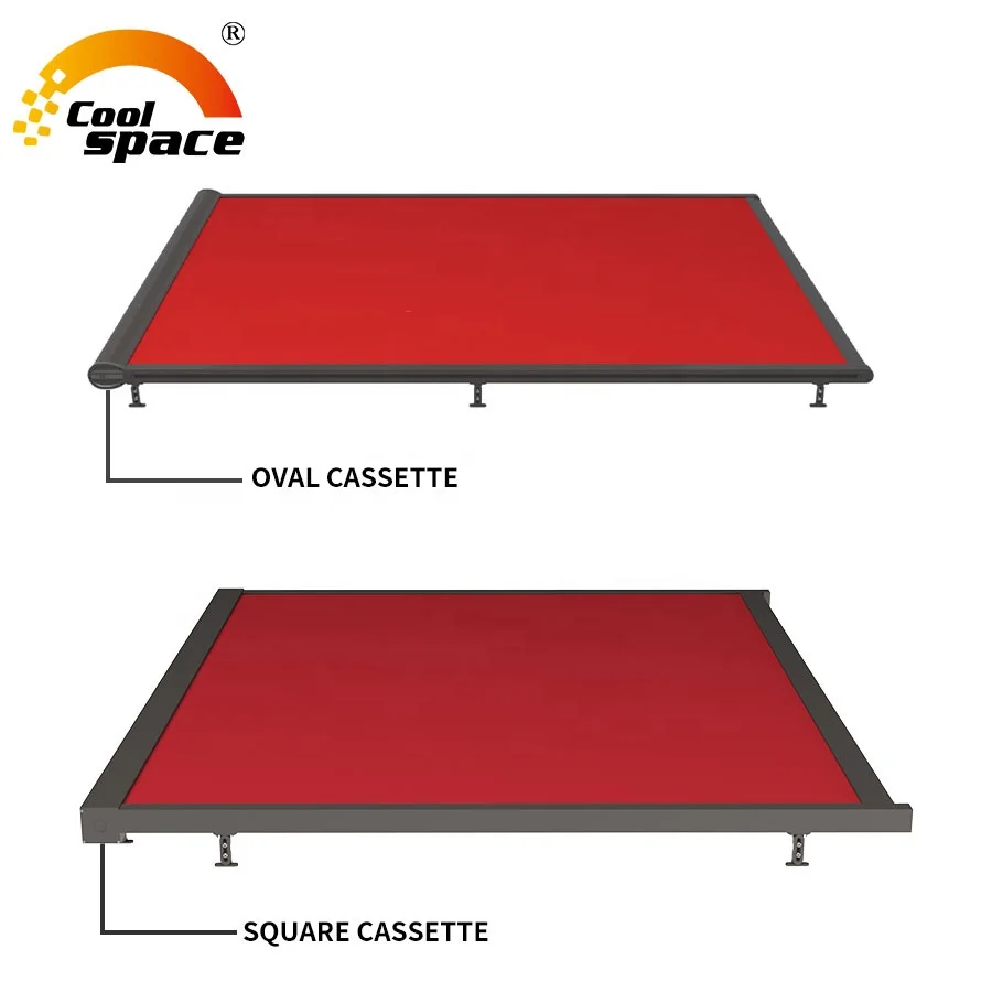 Outdoor roof awning retractable awning pergola aluminum 3x3m 4x4m 5x3m 5x5m