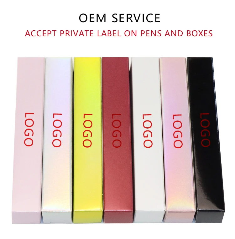 New Design 2 In 1 Private Label Custom Logo Colored Waterproof Glitter Liquid Black Lashglue Glue Pen Eyeliner For Makeup