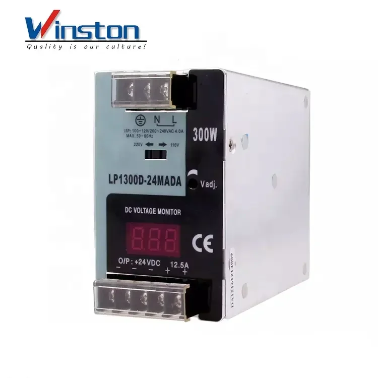 Winston Электрический 300 Вт LP1300-48M 48VDC 6.25A Din-рейка светодиодный драйвер