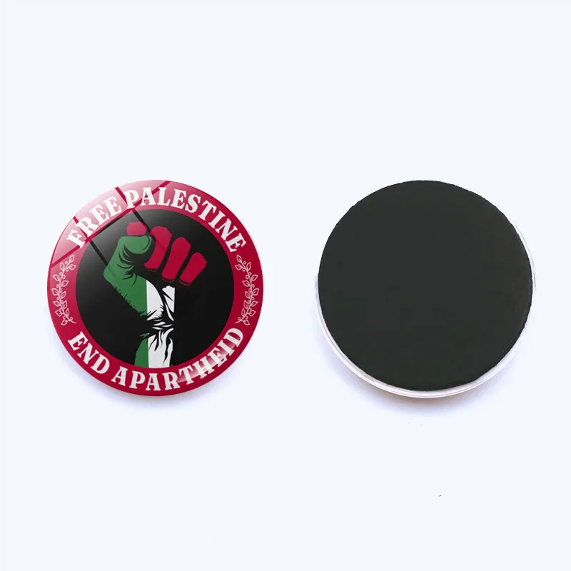 Custom Magnetic Soft Souvenir Fridge Magnets Palestine National Flag Pattern Home Decor Badges Kids Toddlers Refrigerator Magnet