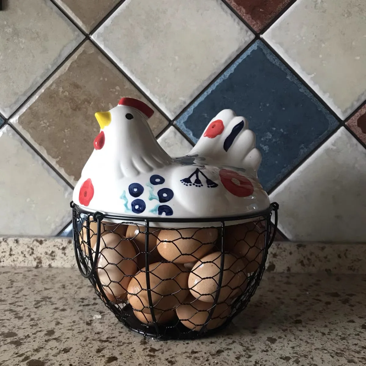 Креативная корзина для хранения кур бытовая яиц кухонные принадлежности