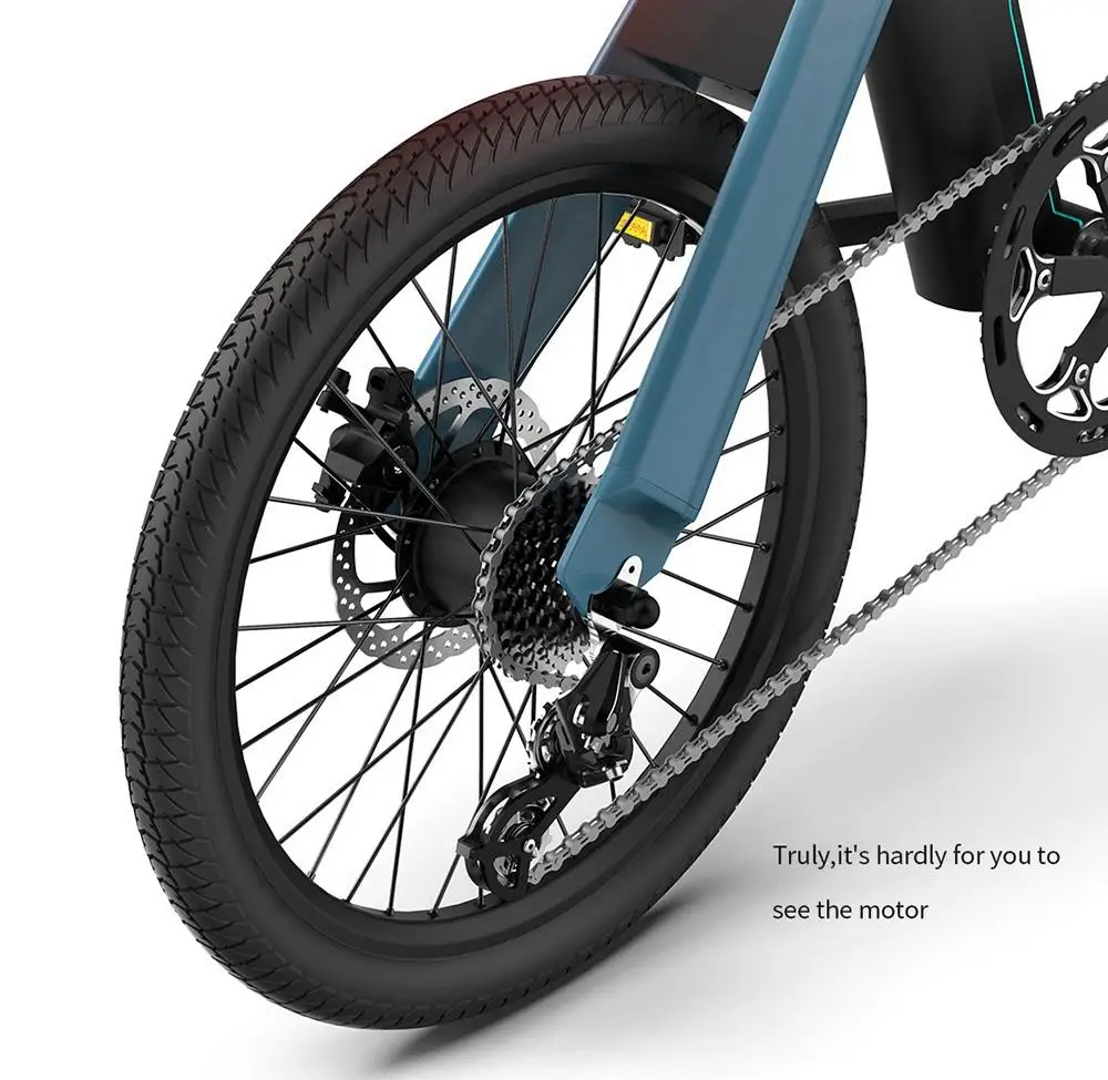 [Poland Stock] FIIDO D11 Folding Electric Moped Bicycle 20 Inches Tire 25km/h Max Speed Three Modes 11.6AH Lithium Battery