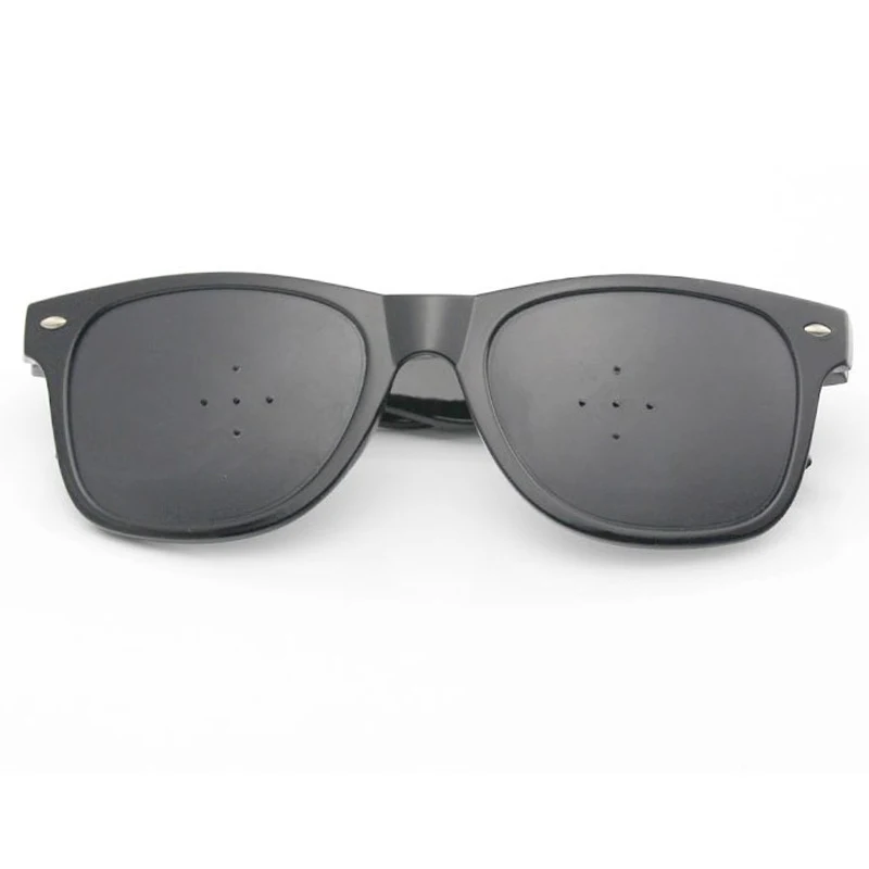 Retro Sport Pinhole Sunglasses for Women Men Small Holes Eyeglasses Vision Care Glasses