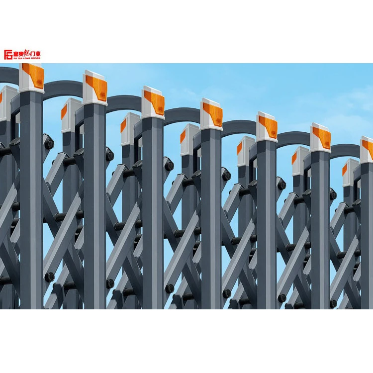 
Hot sale retractable gates sliding door motor gate aluminum trackless folding gate by motor operated 
